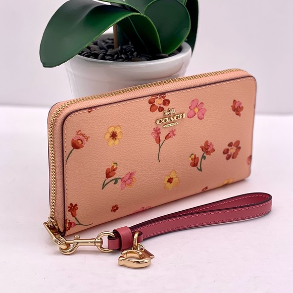 Coach Handbags - Coach Long Zip Around Wallet With Mystical Floral Print